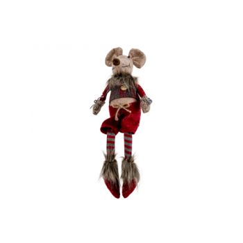 Cosy @ Home Figurine Mouse Boy Bordeaux 16x10xh45cm