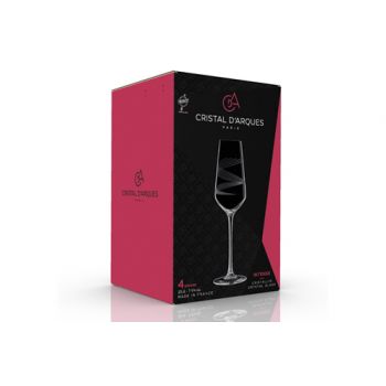 Cristal D'arques Intense Champagnerglas Set 4