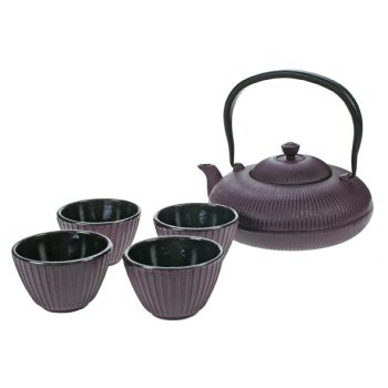 Cosy & Trendy Set Teekanne1,2l+4 Tassen Pumpkin Purple