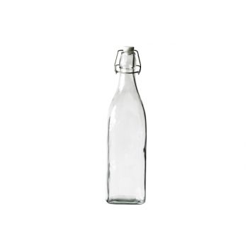 Cosy & Trendy Flasche Mit Stopper Weiss 1,03l 8x8xh32