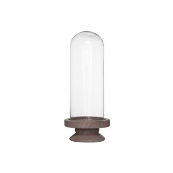 Cosy & Trendy Cover Glass Round On Standwood D13xh26.5