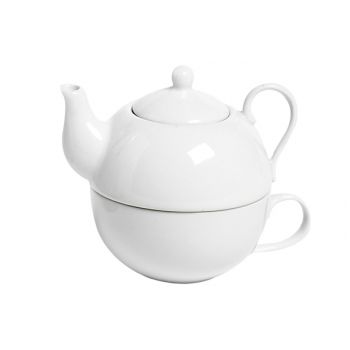 Cosy & Trendy Teapot With  Cup Set White