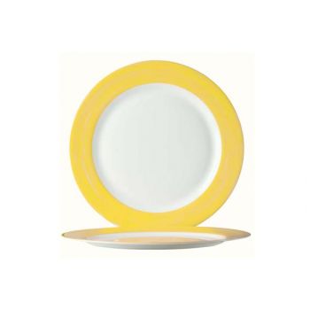 Arcoroc BÜrste Gelbe Flache Platte 23,5 Cm