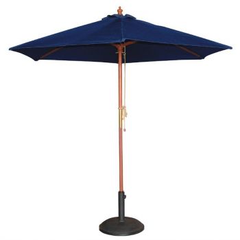Bolero ronde donkerblauwe parasol 2.5 meter