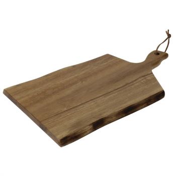 Olympia acaciahouten plank golvende rand 38.5x21.5cm