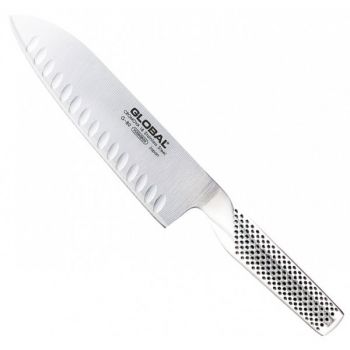 Global G80 Santoku Knife Fluted 18cm