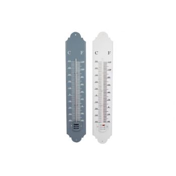 Cosy @ home thermometer metall 2ass 49.5x8.8cm