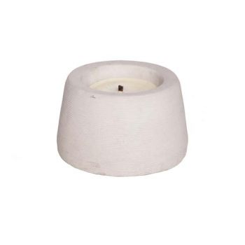 Recandle round xl whte candle white 40h