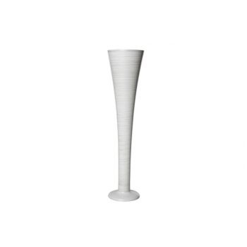 Vase weiss polyresin d12xh50cm