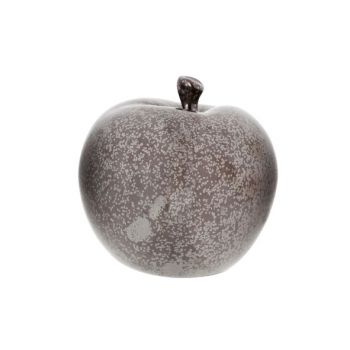 Apfel keramisch schwarz 14x14xh13cm