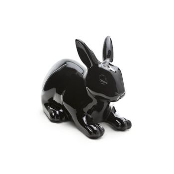 Rabbit black outdoor 28.5x16.5xh21.5cm