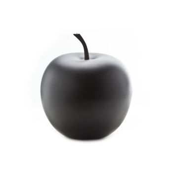 Giant apple black mat 25,5x25,5xh28.5cm
